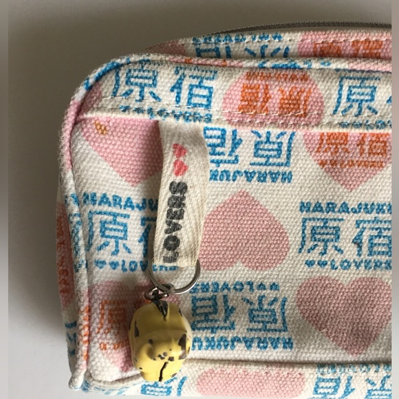 Harajuku Lovers Gwen canvas zipper pencil makeup pouch bag Y2K vintage GUC 👀 💕 - Picture 5 of 7
